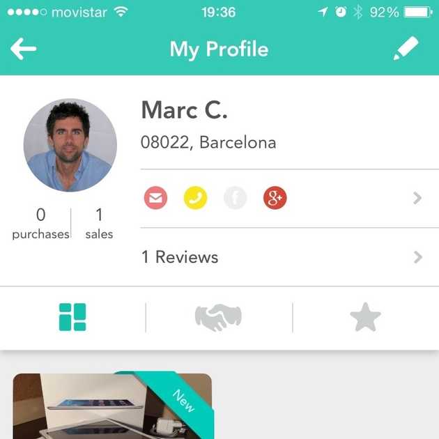 wallapop profile