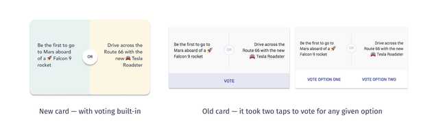 Old poll card vs. new poll card