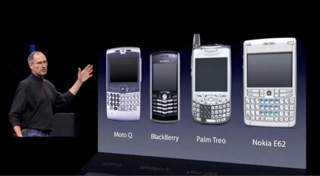 Steve Jobs introduces the iPhone